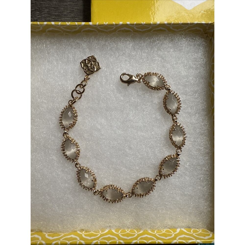 Kendra Scott Gold MOP Marquise Link Bracelet Original Box